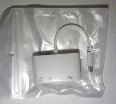 匿名配送／USB-CアダプタTSR264-White SDカードリーダUSBハブ