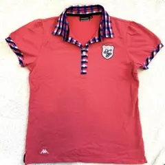 カッパ⭐︎ゴルフ・レディースウェア・ポロシャツ・L・半袖・ピンク