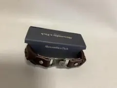 Abercrombie & Fitch アバクロ レザーブレスレット本革ブラウンのサムネイル