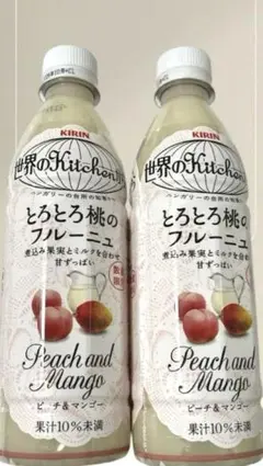 世界のKitchenから とろとろ桃のフルーニュ ピーチ＆マンゴー 3本