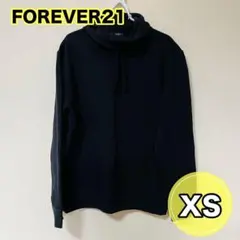 FOREVER21 メンズ パーカー 黒 XS シンプル 無地 ブラックのサムネイル