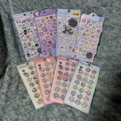 ボンボンドロップシール サンリオ はぴだんぶい うるちゅる おはじき 8枚セット