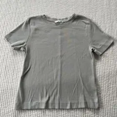 H&M クルーネック 半袖Tシャツ グレーブルー Mサイズのサムネイル