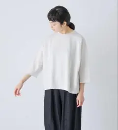 ラック✳︎様専用 新品タグ付き かぐれ リネンボートネックニット 杢