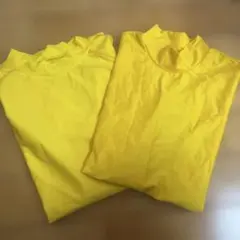 イエロー タートルネックインナー 2枚セット　160cm