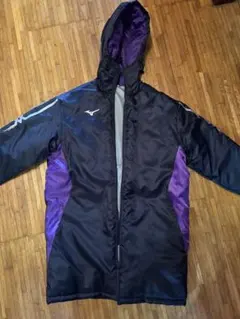 Mizuno ベンチコート 黒/紫