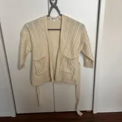 GLOBAL WORK アイボリー カーディガン S 90-100