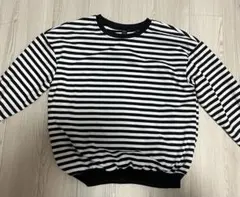 SHEIN ボーダーロングtシャツ