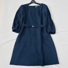 美品 anySIS ワンピース ベルト レース 透け 大きめサイズ