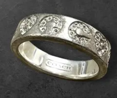 COACH コーチ SILVER 925 リング 14号 シルバー ストーン