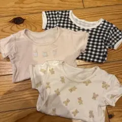 半袖肌着3点セット☆バースデイ　90cm futafuta cottoli