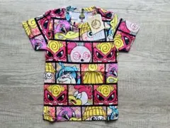 美品✨ヒスミニ 半袖ロンパース 80サイズ 総柄 ポップデザイン - メルカリ