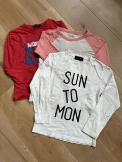 SHISKY♡120cm ロンT３枚セット