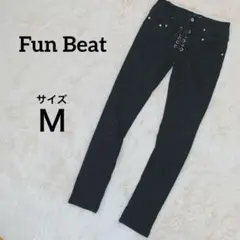 [팬비트] [Y2K] 블랙 스키니 데미지 그런지 패션 M