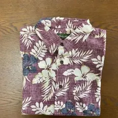 【中古良品】Eddie Bauer アロハシャツ ボタニカル柄 Sサイズのサムネイル