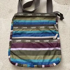 lesportsac ストライプショルダーバッグ