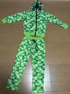 マイクラ　フード付きクリーパーパーカー　パンツ　130