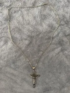 十字架 ネックレス シルバー クロス イエス・キリスト ヴィンテージ風