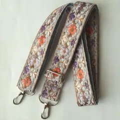 インド刺繍リボン　ショルダーストラップ