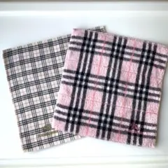 【新品】バーバリー チェック柄 タオルハンカチ 2枚セット
