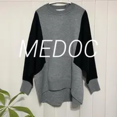 MEDOC original【新品】メドック ドルマンスリーブ配色ニット