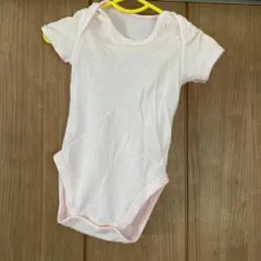 【お好きな肌着3枚で500円】　薄ピンク メッシュ 半袖ボディスーツ