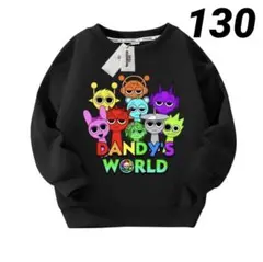 キッズトレーナー キャラクター スプランキー Sprunki ブラック　130