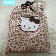 サンリオハローキティ豹柄ブラウン　しまむらハッピーバッグソックス＆ルームシューズ