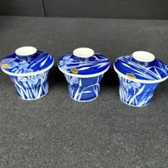 【訳あり・有田焼】第一陶器 特選むし茶碗 3客セット 唐泉作 フタ付きのサムネイル