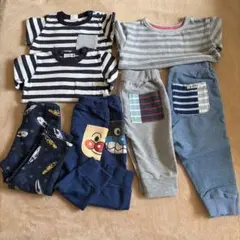 男の子　90センチ　まとめ売り　ロンT トレーナー　ボーダー　アンパンマン新幹線