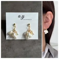 淡水パール ピアス イヤリング ハンドメイド 卒園式 入園式 卒業式 入学式