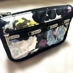 《未使用》レスポートサック　ポーチ　トラベルコスメティック　フラワープリント