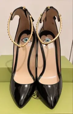 GUCCI エナメルレザーパンプス　イーブルアイ　36 極美品