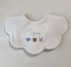 お名前刺繍　3匹の動物さん　もくもくスタイ