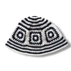 MacMahon Knitting Mills 白黒 ニット ハット 帽子 - メルカリ