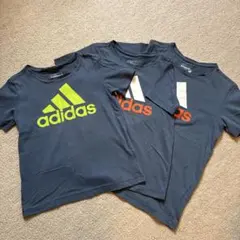 adidas ライトネイビー ロゴTシャツ 3枚セット 120x2,140cm