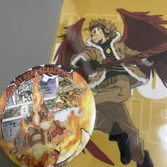ヒロアカ ホークス 缶バッチ クリアファイル セット