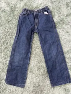 ウエストゴム ダークブルー 長ズボン 130