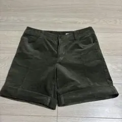 HusHusH コーデュロイ ショートパンツ カーキ サイズ3 Lサイズ