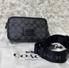 【極美品】コーチ　ショルダーバッグ　レザー　PVC クロスボディバッグ