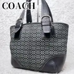COACH Op Art Signature Tote y2k 00s - メルカリ
