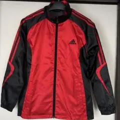 adidas 子どものピステ・ウィンドブレーカー 赤黒150cm