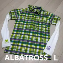 【美品】ALBATROSS チェック柄 吸汗速乾 UV レディース ゴルフウエア