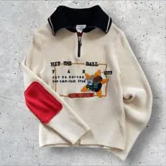 Castelbajac sport ハーフジップ ニット セーター 刺繍 ゴルフ