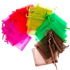 ✿カラフルオーガンジー巾着袋おまとめ✿　ラッピング・ギフト・小物収納