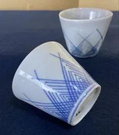 伊万里 海辺風景 染付 広東型 蕎麦猪口 5個 [B31397] - メルカリ
