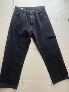 ZARA ブラック ワイドレッグデニム