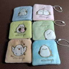 ふんわりシマエナガちゃん　マルチポーチ　6個セット