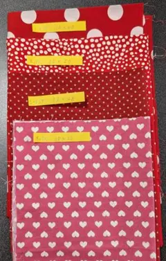 はぎれセット　赤系