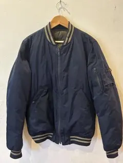 アルファインダストリー　リバーシブル　キルティング　ブルゾンMA1